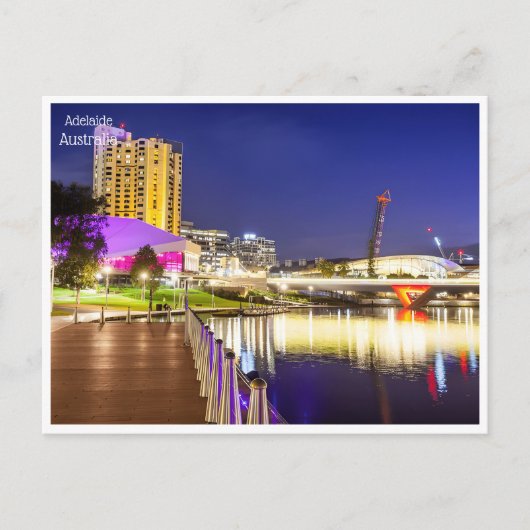 ヴィンテージ旅行レトロアデレードオーストラリアオーストラリア ポストカード (正面)