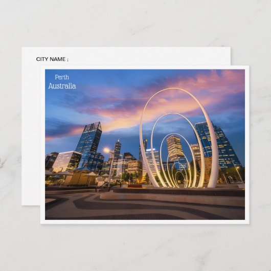 ヴィンテージ旅行レトロパース素晴らしアパース ポストカード (正面/裏面)