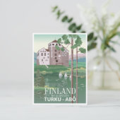 ヴィンテージ旅行レトロフィンランドトゥルクABOラップランド ポストカード (スタンド正面)