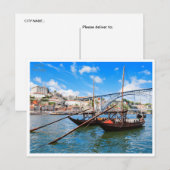 ヴィンテージ旅行レトロポルトポルトガル観光 ポストカード (正面/裏面)