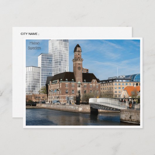 ヴィンテージ旅行レトロマルメスウェーデンスエードツーリズム ポストカード (正面/裏面)