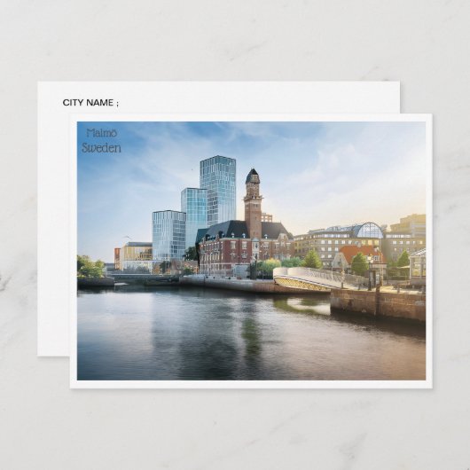 ヴィンテージ旅行レトロマルメスウェーデンスエードツーリズム ポストカード (正面/裏面)