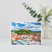 ヴィンテージ旅行レトロリュブリャナスロヴェニアスロバキア ポストカード (スタンド正面)