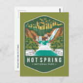 ヴィンテージ旅行レトロ春USA国立公園 ポストカード (正面/裏面)