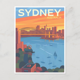 ヴィンテージ旅行レトロSydney Australiaオーストラリア ポストカード