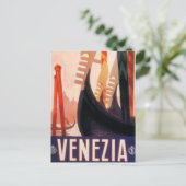 ヴィンテージ旅行ヴェネツィア，イタリア –  ポストカード (スタンド正面)