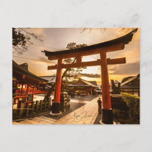 ヴィンテージ旅行京都日本寺写真 ポストカード