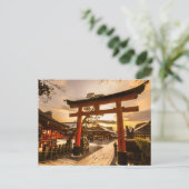 ヴィンテージ旅行京都日本寺写真 ポストカード (スタンド正面)