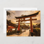 ヴィンテージ旅行京都日本寺写真 ポストカード (正面/裏面)