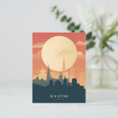 ヴィンテージ旅行京都日本寺写真 ポストカード (スタンド正面)