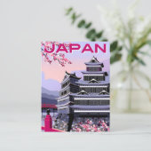 ヴィンテージ旅行京都日本寺写真 ポストカード (スタンド正面)