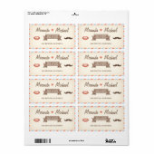 ヴィンテージ旅行保存日付住所 シール (フルシート)