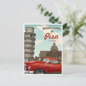 ヴィンテージ旅行傾いた塔のピサイタリア ポストカード (スタンド正面)
