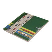 ヴィンテージ旅行兵站学の交通機関モードタイル タイル (側面)