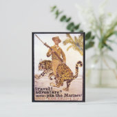 ヴィンテージ旅行冒険マリーンズのポスターに参加 ポストカード (スタンド正面)