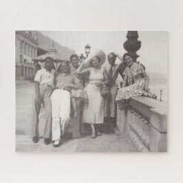 ヴィンテージ旅行古フランスの写真Riviera 1930s ジグソーパズル