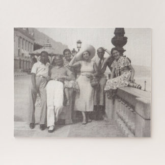 ヴィンテージ旅行古フランスの写真Riviera 1930s ジグソーパズル