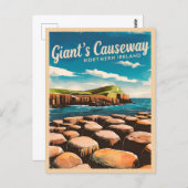ヴィンテージ旅行大手のコーズウェイ北アイルランド ポストカード (正面/裏面)