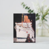 ヴィンテージ旅行客船クルーズ ポストカード (スタンド正面)