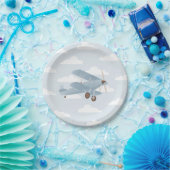 ヴィンテージ旅行少年の赤ちゃんシャワー ペーパープレート (パーティー)