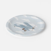 ヴィンテージ旅行少年の赤ちゃんシャワー ペーパープレート (アングル)