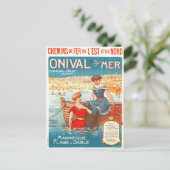 ヴィンテージ旅行広告 ポストカード (スタンド正面)