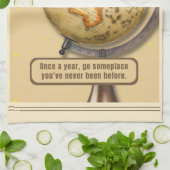 ヴィンテージ旅行感動的キッチンタオル キッチンタオル (折り畳み)