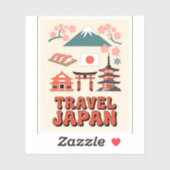ヴィンテージ旅行日本象徴的な国家シンボルレトロ シール (シート)