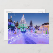 ヴィンテージ旅行札幌日本の雪のフェスティバル都市 ポストカード (正面/裏面)