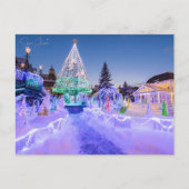 ヴィンテージ旅行札幌日本の雪のフェスティバル都市 ポストカード (正面)
