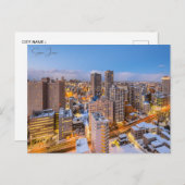 ヴィンテージ旅行札幌日本の雪のフェスティバル都市 ポストカード (正面/裏面)