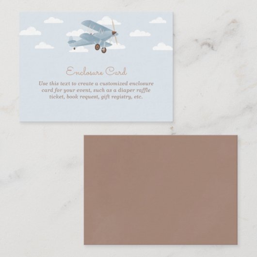 ヴィンテージ旅行機カスタム器 エンクロージャーカード (正面/裏面)