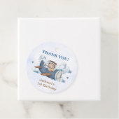 ヴィンテージ旅行機誕生日パーティー フェイバータグ (インサイチュ)