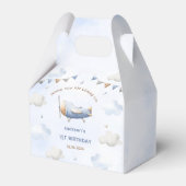 ヴィンテージ旅行機誕生日パーティー フェイバーボックス (裏面サイド)