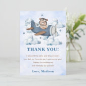 ヴィンテージ旅行機誕生日パーティー 招待状 (スタンド正面)