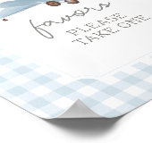 ヴィンテージ旅行機赤ちゃんシャワー好意サイン ポスター (角)