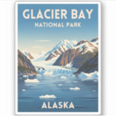 ヴィンテージ旅行氷河ベイ国立公園アラスカ シール (正面)
