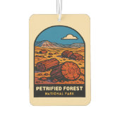 ヴィンテージ旅行石化された森林国立公園 カーエアーフレッシュナー (裏面)