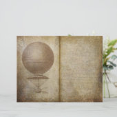 ヴィンテージ旅行者ホットエアバルーンジャーナルページ (スタンド正面)