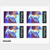 ヴィンテージ旅行荷物シールAlaska Scrapbook 長方形シール (シート)