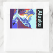 ヴィンテージ旅行荷物シールAlaska Scrapbook 長方形シール (バッグ)