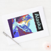 ヴィンテージ旅行荷物シールAlaska Scrapbook 長方形シール (封筒)