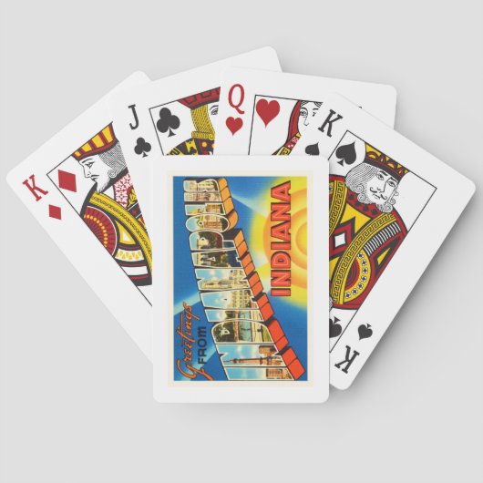 ヴィンテージ旅行記念品のインディアナポリスインディアナ トランプ (裏面)