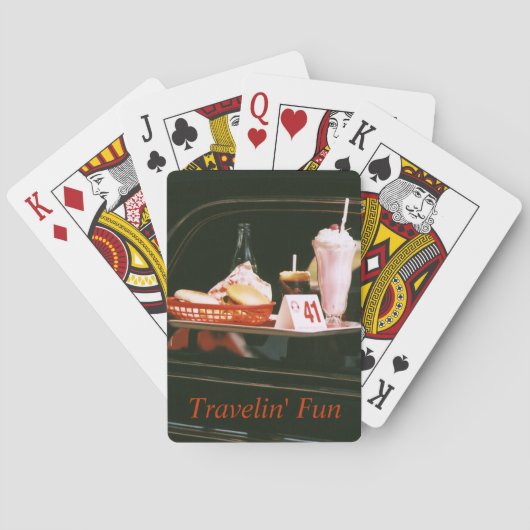 ヴィンテージ旅行記念品のトランプ トランプ (裏面)