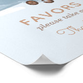 ヴィンテージ旅行赤ちゃんシャワー好意サイン ポスター (角)