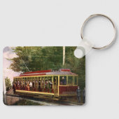 ヴィンテージ旅行輸送電気トロリー キーホルダー (正面)