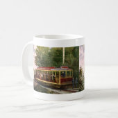 ヴィンテージ旅行輸送電気トロリー コーヒーマグカップ (正面左)