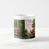 ヴィンテージ旅行輸送電気トロリー コーヒーマグカップ (中央)