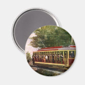 ヴィンテージ旅行輸送電気トロリー マグネット (正面/裏面)