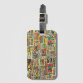 ヴィンテージ旅行郵便はがきの荷物のラベル ラゲッジタグ (正面縦)